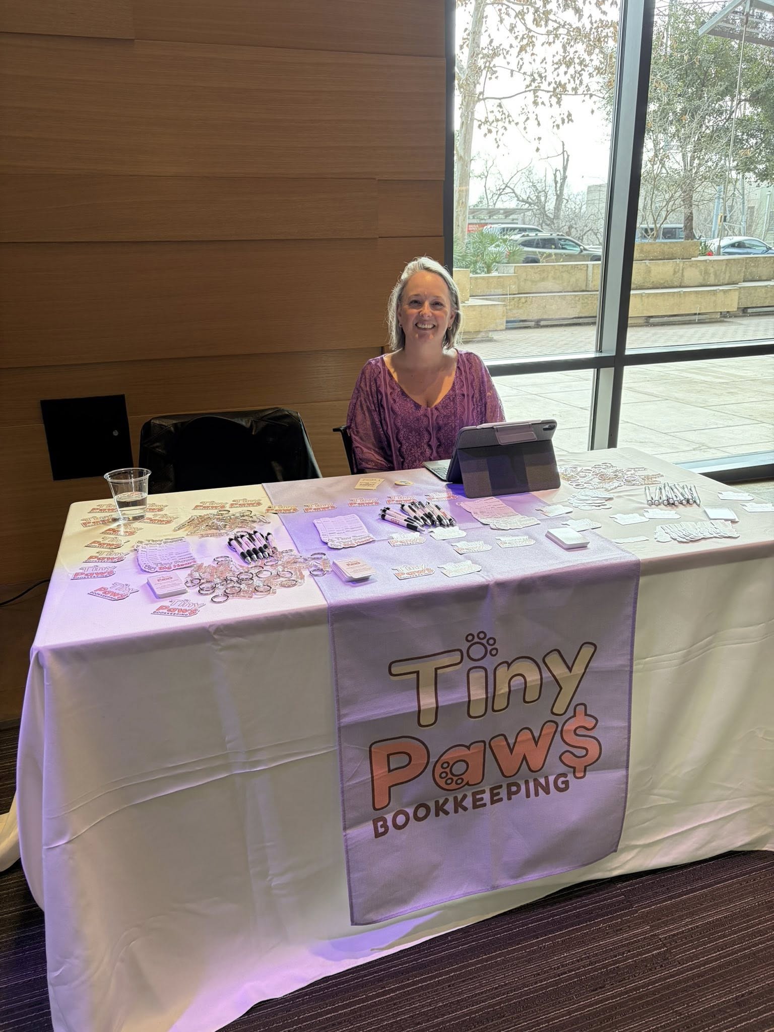 Tiny Paws Bookkeeping vendor booth